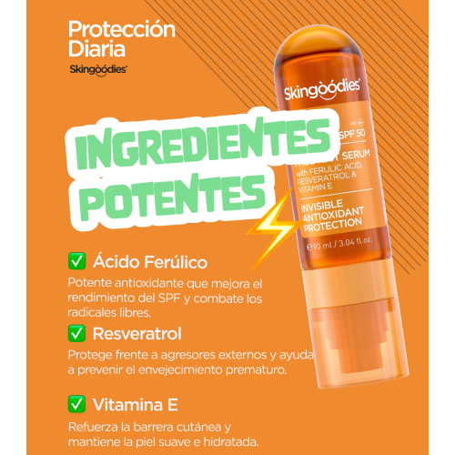 Skingoodies - Sérum Brume Visage avec FPS 50 - Daily Shield
