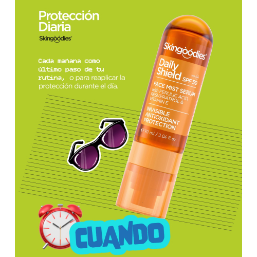 Skingoodies - Sérum Brume Visage avec FPS 50 - Daily Shield