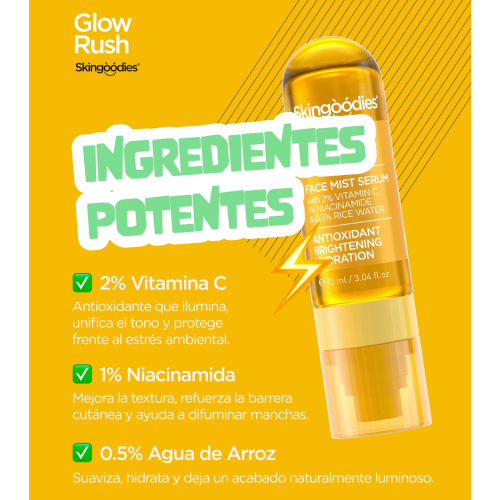 Skingoodies - Sérum visage brume éclaircissante - Glow Rush