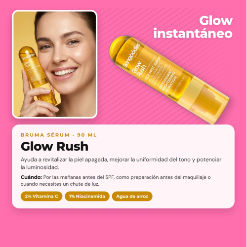 Skingoodies - Ensemble Complet de 5 Sérums Faciaux en Brume 90 ml Chacun Protection Hydratation Luminosité Contrôle des Brillances et Fermeté Végétalien et Non Testé sur les Animaux