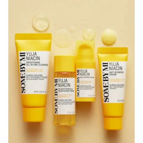 Some by mi - Kit de routine faciale Yuja Niacinamide - Tamaño viaje