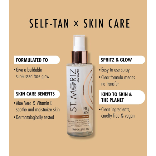 St. Moriz - Brume autobronzante progressive pour le visage - Moyenne