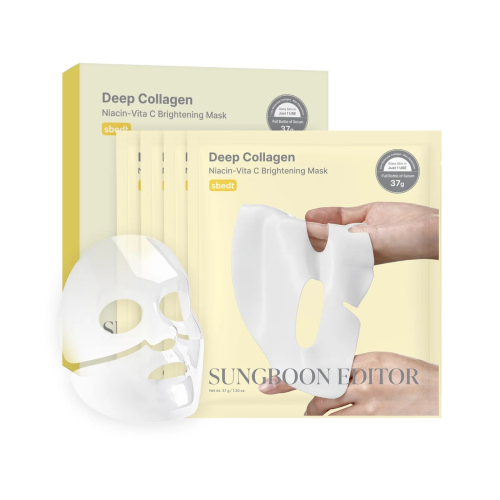 Sungboon Editor - Pack de 4 masques faciaux - Deep Collagen Niacin Vita C