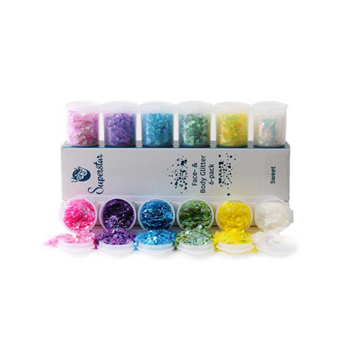 Superstar - Paillettes pour le visage et le corps Chunky Mix - Sweet