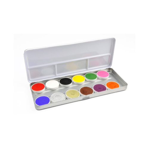 Superstar - Palette de 12 Aquacolors de base pour le visage et le corps