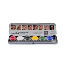 Superstar - Palette de 6 aquacolors de base pour le visage et le corps Bright