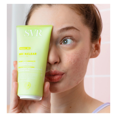 SVR - *Sebiaclear* - Crème nettoyante anti-imperfections purifiante et désincrustante - Peau sensible
