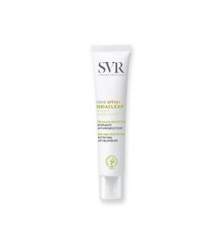 SVR - *Sebiaclear* - Crème solaire visage matifiante et anti-imperfections SPF50+ - Peaux sensibles, mixtes à grasses, à tendance acnéique