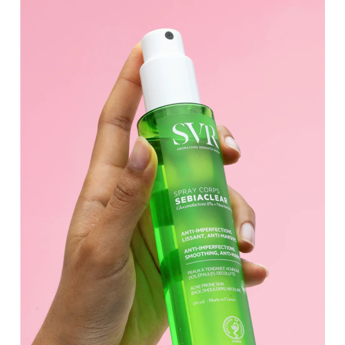 SVR - *Sebiaclear* - Spray corps anti-imperfections - Peau à tendance acnéique