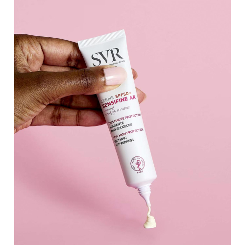 SVR - *Sensifine* - Crème solaire visage apaisante et anti-rougeurs SPF50+ - Peaux à tendance rosacée