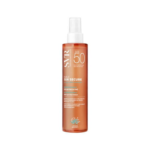 SVR - *Sun Secure* - Huile de protection solaire biodégradable SPF50 en spray avec fini sec