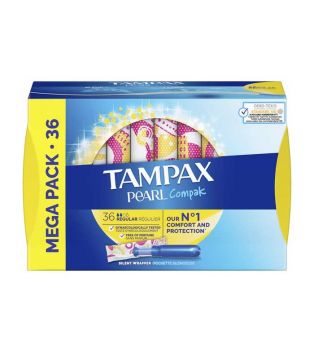 Tampax - Tampons réguliers Pearl Compak - 36 unités