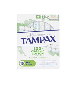 Tampax - Super tampons Cotton Protection - 16 unités