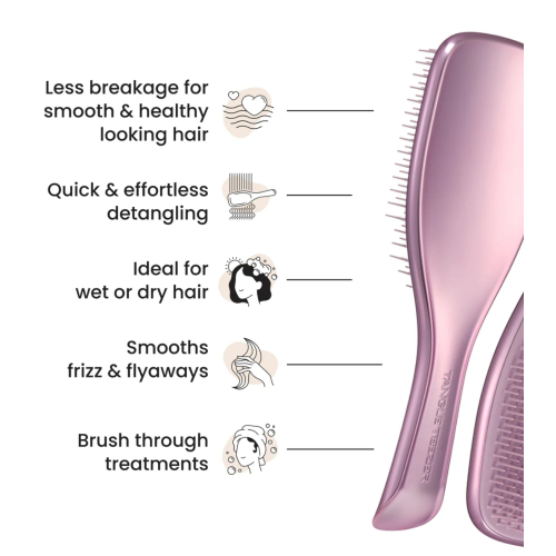 Tangle Teezer - Brosse démêlante avec manche The Ultimate Detangler Chrome - Mauve Copper