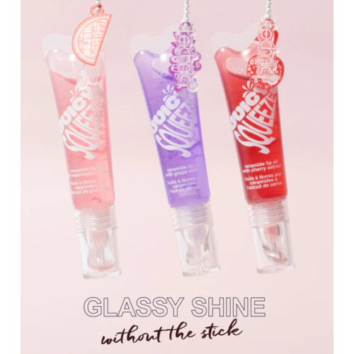 Technic Cosmetics - Huile à lèvres porte-clés Juicy Squeeze Ceramide - Grape Big Tease