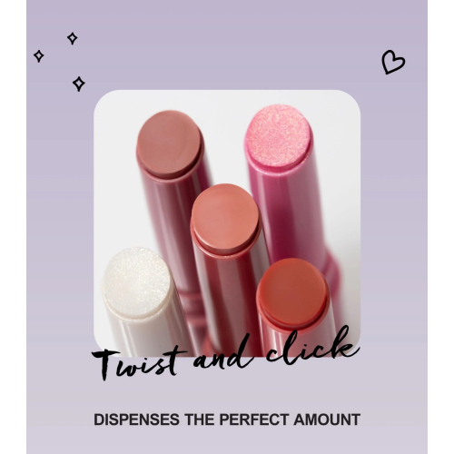 Technic Cosmetics - Huile à lèvres solide avec couleur Twist & Shine - Strawberry Kiss