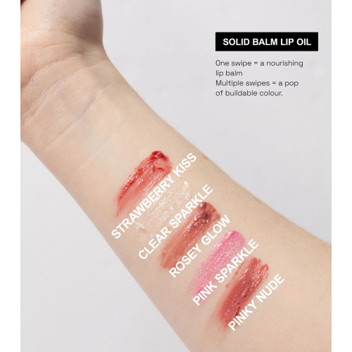 Technic Cosmetics - Huile à lèvres solide avec couleur Twist & Shine - Strawberry Kiss