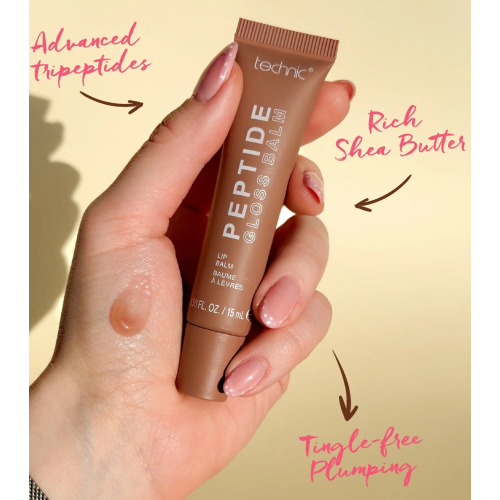Technic Cosmetics - Baume à lèvres Peptide Gloss - Skinny Latte