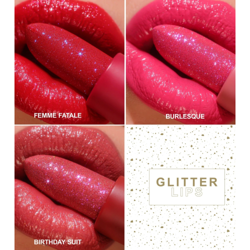 Technic Cosmetics - Rouge à lèvres Glitter - Birthday Suit