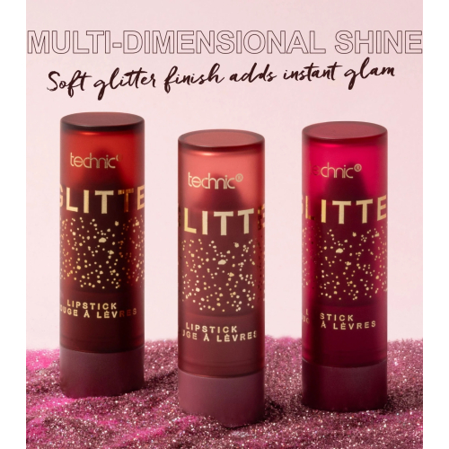Technic Cosmetics - Rouge à lèvres Glitter - Birthday Suit