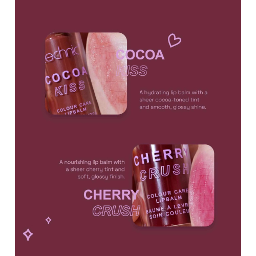 Technic Cosmetics - *Cherry Chocolate* - Baume à lèvres teinté - Cocoa Kiss