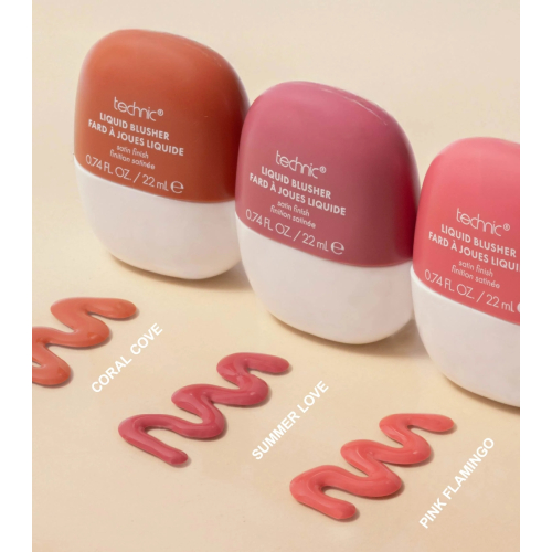 Technic Cosmetics - Blush liquide au fini satiné - Pink Flamingo