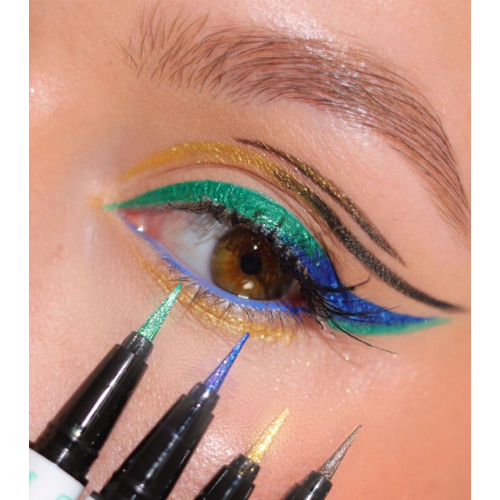 Technic Cosmetics - Eyeliner liquide métallisé Euphoria - Green