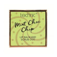 Technic Cosmetics - Duo baume à lèvres et gommage - Mint Choc Chip