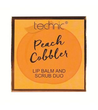 Technic Cosmetics - Duo baume à lèvres et gommage - Peach Cobbler