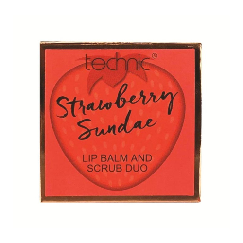 Technic Cosmetics - Duo baume à lèvres et gommage - Strawberry Sundae