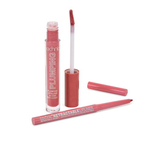 Technic Cosmetics - Duo crayon à lèvres + lèvres Plump & Pout