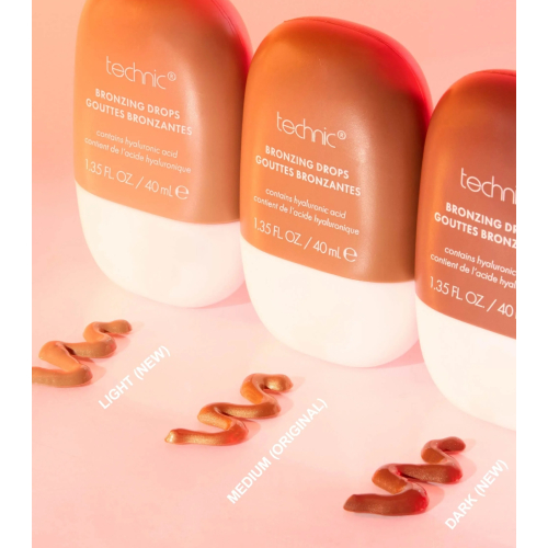 Technic Cosmetics - Gouttes bronzantes à l'acide hyaluronique - Light