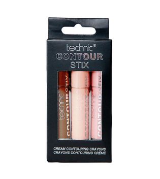 Technic Cosmetics - Kit Crayons contouring et highlighter crème Contour Stix