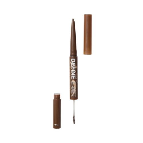 Technic Cosmetics - Crayon à sourcils + Gel teinté Define & Set - Brunette