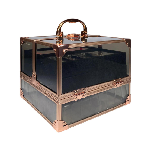 Technic Cosmetics - Trousse de maquillage Black & Rose Gold Beauty Case