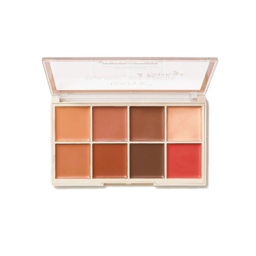 Technic Cosmetics - Palette de crèmes pour le visage, fond de teint, blush et poudre bronzante - Dark