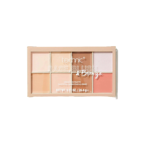 Technic Cosmetics - Palette de crèmes pour le visage, fond de teint, blush et poudre bronzante - Light