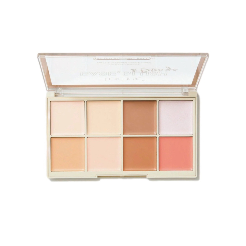 Technic Cosmetics - Palette de crèmes pour le visage, fond de teint, blush et poudre bronzante - Light