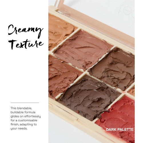 Technic Cosmetics - Palette de crèmes pour le visage, fond de teint, blush et poudre bronzante - Light