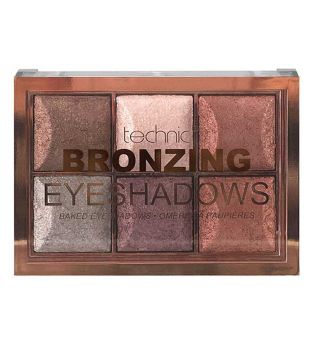 Technic Cosmetics - Palette de fard à paupières au four Bronzing - 02: Bronze