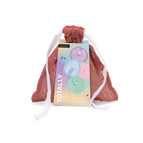 Technic Cosmetics - Lot de 4 disques démaquillants Totally Cleansed