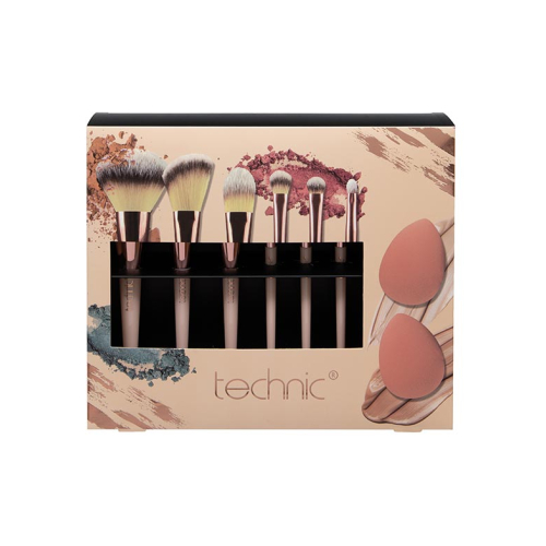 Technic Cosmetics - Set de 6 pinceaux et éponges