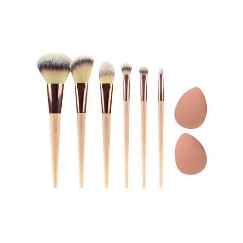 Technic Cosmetics - Set de 6 pinceaux et éponges