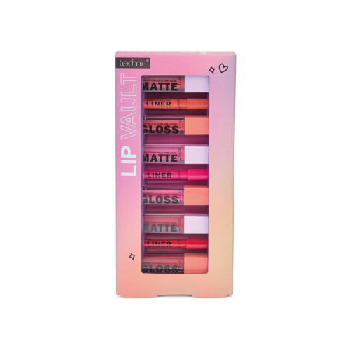 Technic Cosmetics - Coffret crayon à lèvres + rouge à lèvres Lip Vault