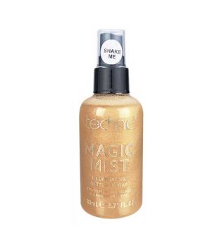 Technic Cosmetics - Spray fixateur illuminateur Magic Mist - 24K Gold