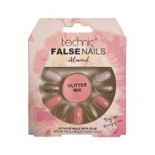 Technic Cosmetics - Faux Ongles False Nails Almond - Glitter Mix