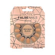 Technic Cosmetics - Faux Ongles False Nails Almond - Mini Mani Black