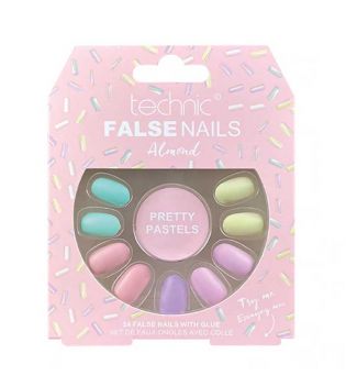 Technic Cosmetics - Faux ongles False Nails Almond - Pretty Pastels
