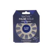 Technic Cosmetics - Faux ongles False Nails Long Square - Gloss Navy