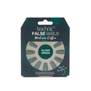 Technic Cosmetics - Faux ongles False Nails Medium Coffin - Gloss Green